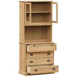 vidaXL, Kommode + Sideboard, Inlenor (mit 4 Schubladen) (80 x 40 x 176 cm)