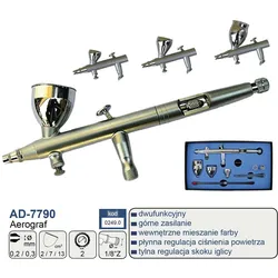 Adler AEROGRAF 0,2mm+0,3mm AD-7790, Elektronikzubehör + Gehäuse