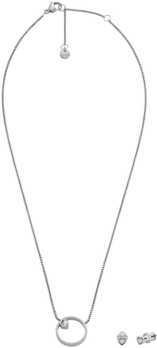 Skagen Kariana silverfärgat hjärtsmyckeset SKJB1016SET