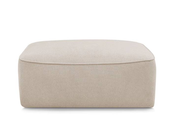 Hocker BOBOCHIC LEOPOLD 90x96x42cm stoff chiniert beige