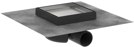 Hansgrohe RainDrain Boden-Punktablauf 56112800 15x15cm Abdeckung, rückseitig befliesbar, Edelstahl