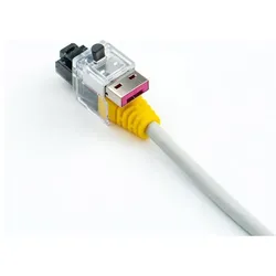 Smart Keeper 5 x LAN Kabel Schlösser mit 1 x BASIC Typ Schlüssel, Notebook Security, Pink