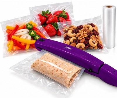 Versa Handheld Bag Sealer – Impulse Heat Sealer Keeps Food Fresh
