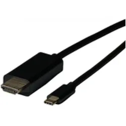 EFB Elektronik USB3.2 HDMI Adapterkabel 2.0, C-Stecker, HDMI Stecker (HDMI), Data + Video Adapter, Schwarz