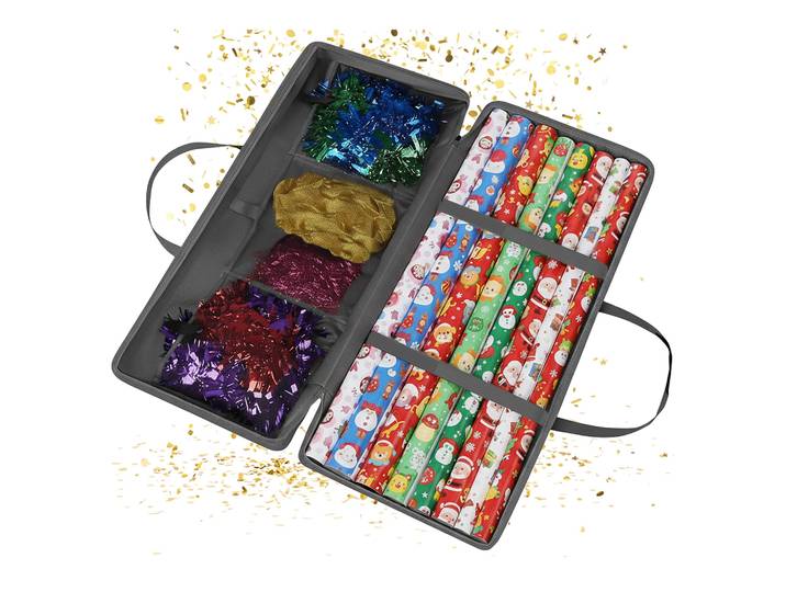 Geschenkpapier Aufbewahrung Grau