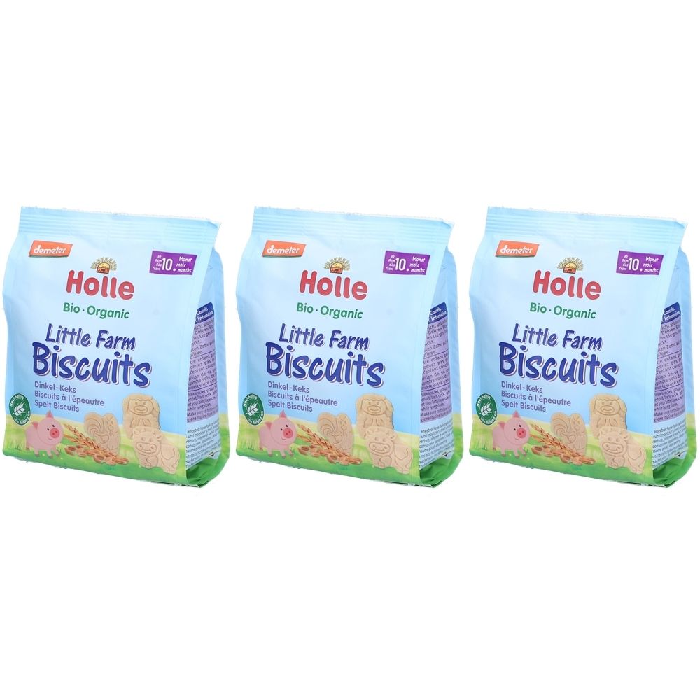 Holle Kleine Kekse vom Bio-Bauernhof x3 3x100 g Set