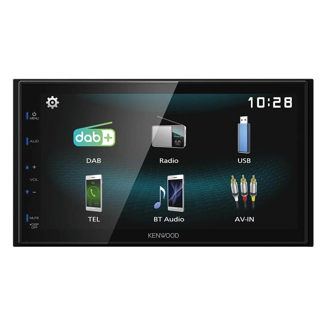 Kenwood Corp. DMX125DAB Auto-Media-Receiver Schwarz 84 W Bluetooth (Android Auto, Apple Carplay) (DMX125DAB)
