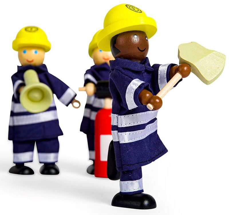 Tidlo Ensemble figurines de pompiers