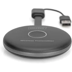 Digitus Wireless HDMI Transmitter für DS-55317 (50 m), Wireless Transmitter, Schwarz, Grau