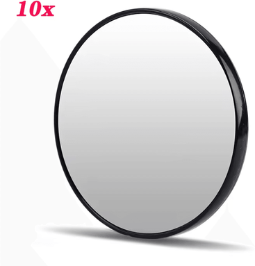 Inspire Curations 5X 10X 15X Suction Cup Magnifying Makeup Mirror black 10x
