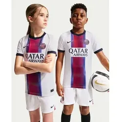 NIKE Kinder Fan-Trikots ku.Arm Ki Paris Saint-Germain 2026/27 Stadium Away Nike Dri-FIT Replika-Fußballtrikot (ältere Kinder), Größe S in Schwarz Schwarz