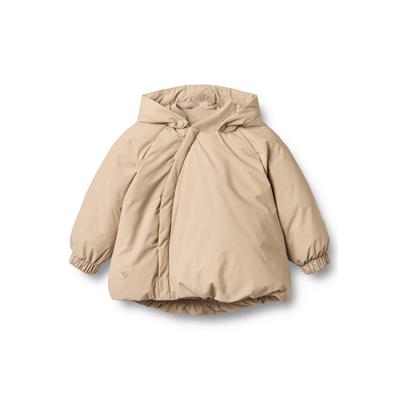 Outdoorjacke WHEAT "WHEAT Lightweight Puffer Jacket Ravi", Kinder, Gr. 80, beige (sand stone), 100% Polyester, unifarben, normal, ohne Ausschnitt, Jacken Outdoorjacke, reflektierend