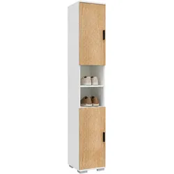 VCM, Schuhschrank, Holz schmaler Schuhschrank Gados M (30 x 33 x 178 cm)