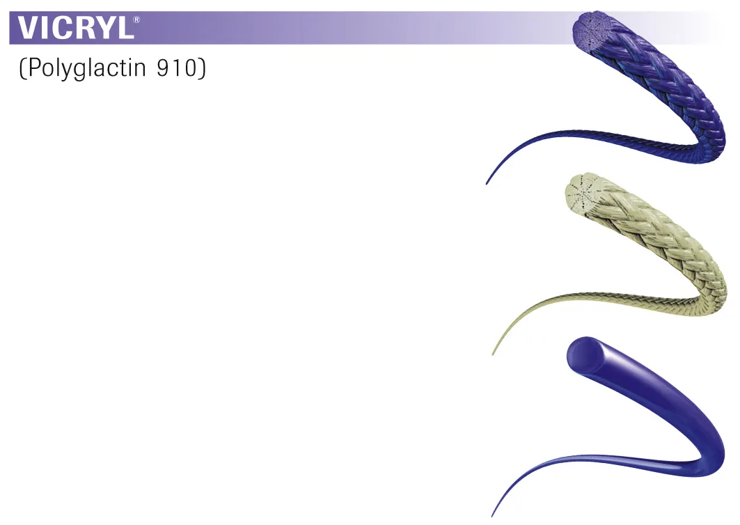 Ethicon Nahtmaterial Vicryl geflochten ungefärbt 3-0, ohne Nadel, 45 cm Fadenlänge (3 Dtz.) resorbierbar VCP6441H