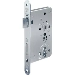 BKS Feuerschutztürschloss B-1206 24/65/72/9mm DIN L 24mm rd VA - B-12060-55-L-8