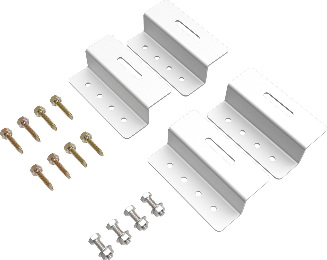 Enjoy Solar 4 stuks aluminium Z-hoek 100mm bevestiging voor zonnepanelen met frame voor alle modulebreedtes