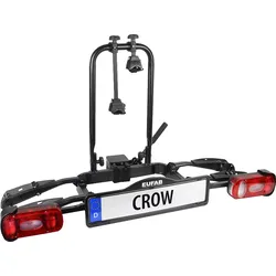 Eufab Fahrradträger Anhängerkupplung Crow für 2 Fahrräder, E-Bike geeignet