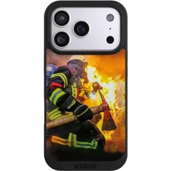 Nivocase Handyhülle für Apple iPhone 17 Pro Hülle NIVOpure Case Schwarz Feuer Feuerwehr Lebensretter (Apple iPhone 17 Pro), Smartphone Hülle, Schwarz