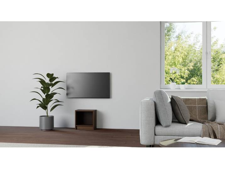 Petite étagère Placage de bois Noyer américain huilé