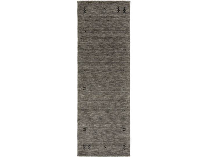 Tapis de couloir en laine gris 80x250