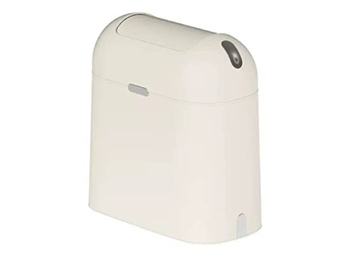 ROHCGHC Küchenabfalleimer, 9L schlanker Mülleimer gedämpfter Deckel Küche Schlafzimmer Büro(/Beige)