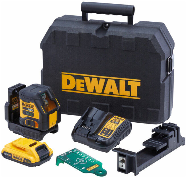 Kit de laser à ligne DEWALT Compact 18V (DCLE34021D1-QW)
