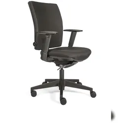 Büro-Drehstuhl mit Lordosenstütze Chefsessel  Bürostuhl 980-1125x485x440 mm Schwarz 210360