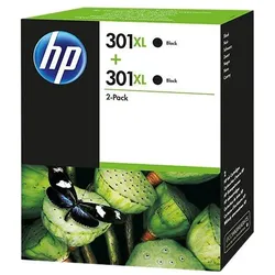 HP Original 301 Druckerpatronen - Doppelpack schwarz (D8J45AE)