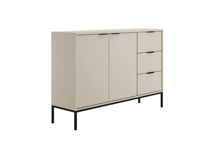 Petits-meubles Sideboard Seattle Kaschmir, 3 Schubladen, 150x100.4x40 cm, Kleinmöbel, Kommoden, Sideboards