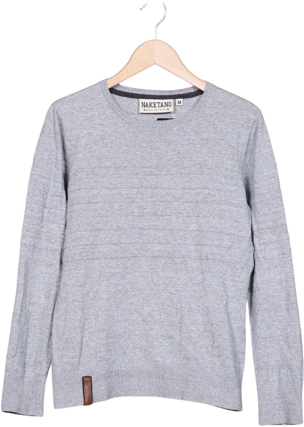 Naketano Damen Pullover, Grau, Gr. M, Baumwolle - Second Hand