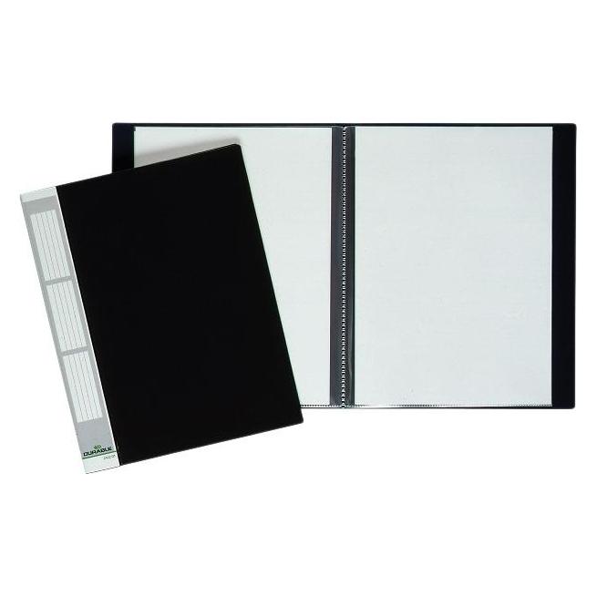 Durable Sichtbuch Duralook A4 Schwarz, 50 Hüllen (A4, 1x) (242501)