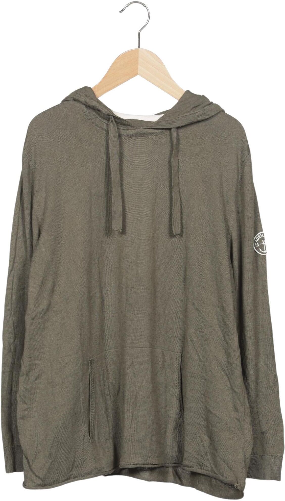 Adenauer & Co Damen Kapuzenpullover, Grün, Gr. XL, Baumwolle - Second Hand