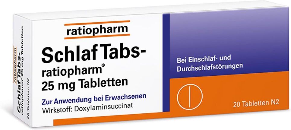 SchlafTabs-ratiopharm® 25 mg Schlaftabletten