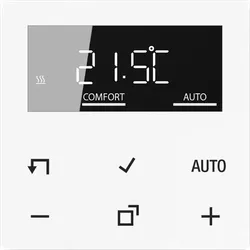 Jung BTA1791WW JUNG HOME Raumthermostat-Display, Serie AS/A, alpinweiß BT A 1791 WW