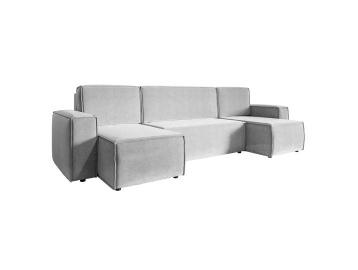 U-förmiges Ecksofa Copertino mit Schlaffunktion, universellem