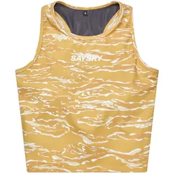 Saysky Damen Tiger Combat Crop Top gelb