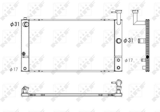 Nrf Kühler, Motorkühlung 53747 Für Toyota