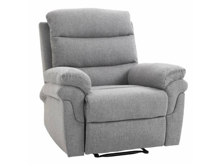 Fauteuil de relaxation LOUIS gris clair chiné