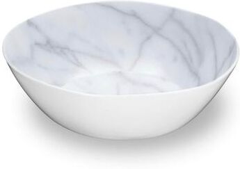 "Abode Homewares Carrara Marble Melamine Serving Bowl - White - 12"""