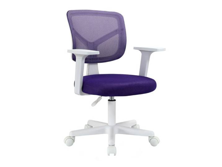 SVITA JOY chaise de bureau pour enfant chaise pivotante réglable en hauteur avec roulettes chaise de bureau enfant violet