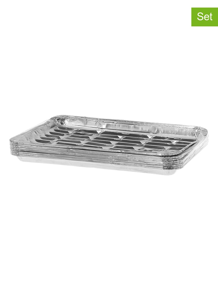 Mustang. 8er-Set: Grillschalen in Silber - (B)16,5 x (H)24 x (T)3 cm - onesize