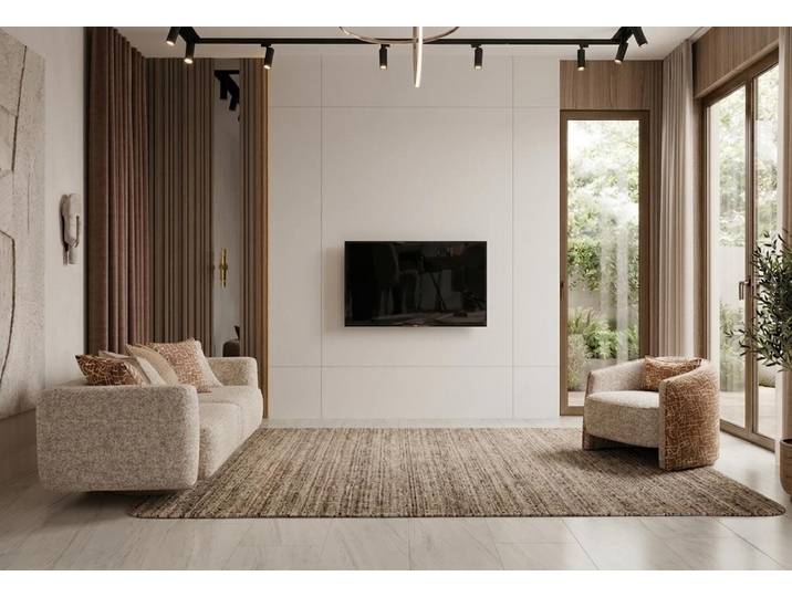 JVmoebel Polstergarnitur Lounge Set Beige Sofa Sessel Wohnlich Formschön Hochwertig Modern, (2-tlg), Made in Europa