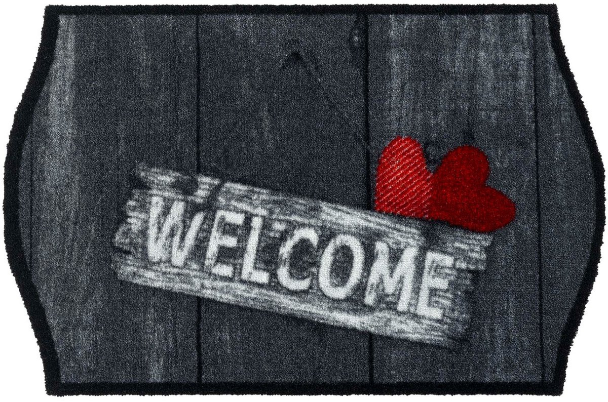 MD Entree Schoonloopmat Elegance Welcome Hearts - 50 x 75 cm