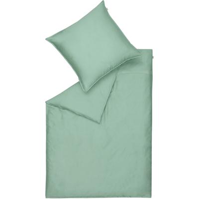 Bettwäsche "Pure", grün (salbei, grün, hellgrün), B/L: 155cm x 220cm, 1 Stk., 1 Stk., Satin, B/L: 80cm x 80cm, 2 Stk., Satin, Obermaterial: 100% Baumwolle, SCHÖNER WOHNEN-KOLLEKTION, 31_1_Bettwäsche, Bettwäsche, Satinbettwäsche aus 100% reiner...