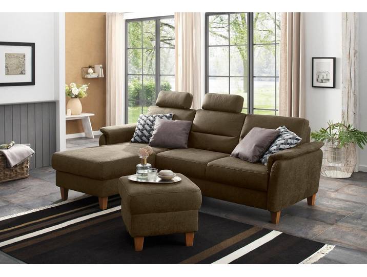 Home affaire Ecksofa Palmera L-Form, B: 244 cm - OTTO. Verlässliche Qualität., optional Schlaffunktion & Bettkasten, Federkern