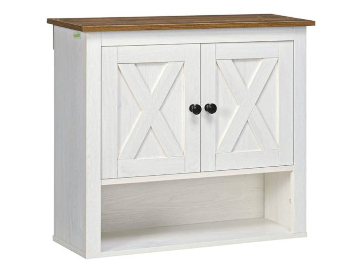 Armoire murale meuble haut salle de bain blanc