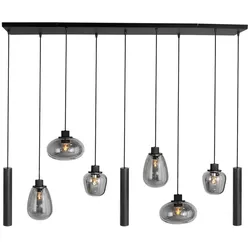 Deckenlampe Pendelleuchte Hängeleuchte LED Spots Wohnzimmerlampe Schwarz 145cm