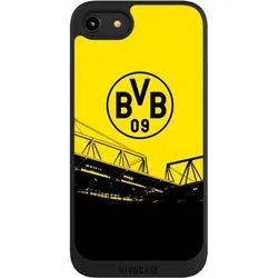 Nivocase Handyhülle für Apple iPhone 7 Hülle NIVOpure Case Schwarz BVB Borussia Dortmund Fanartikel (Apple iPhone 7), Smartphone Hülle, Schwarz