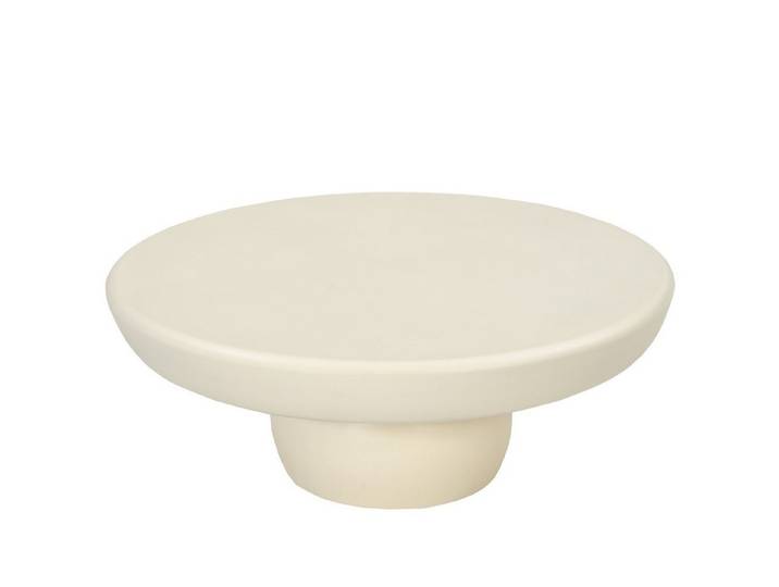 Natur24 Beistelltisch Brix Couchtisch 80x80x30 cm Beton MDF Weiß