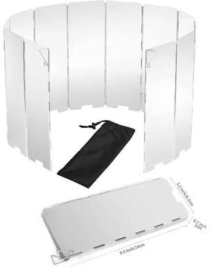 Uplifted Finds Industrial Standard Aluminum Folding Stove Windscreen 12 Plates